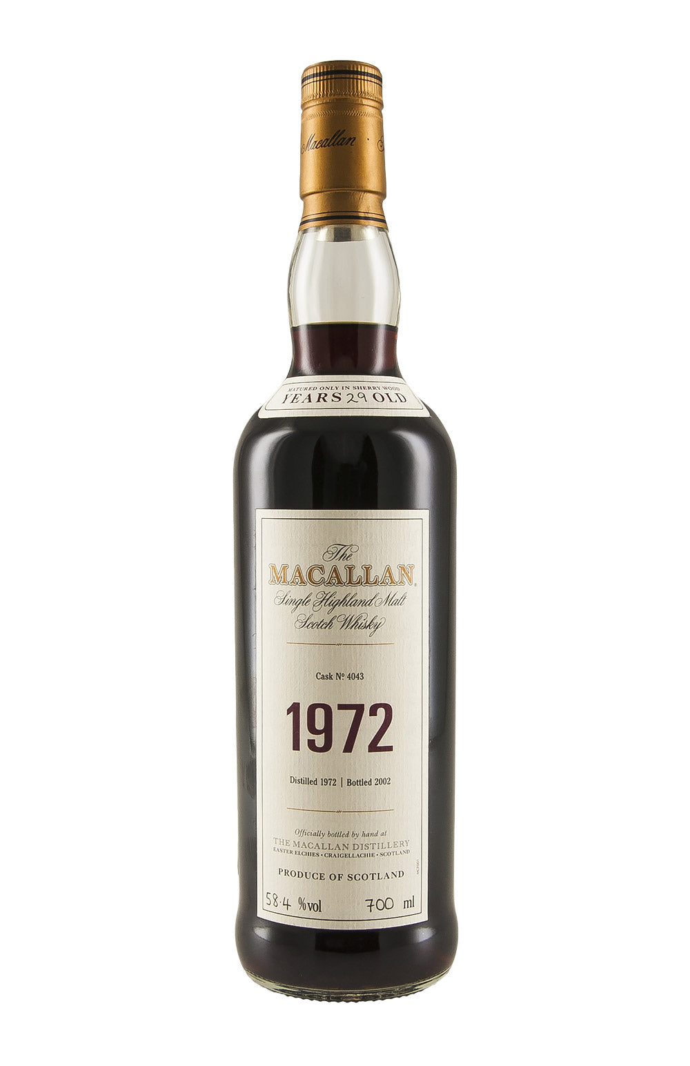 Macallan Fine and Rare 29 Year Old Cask 4043 1972