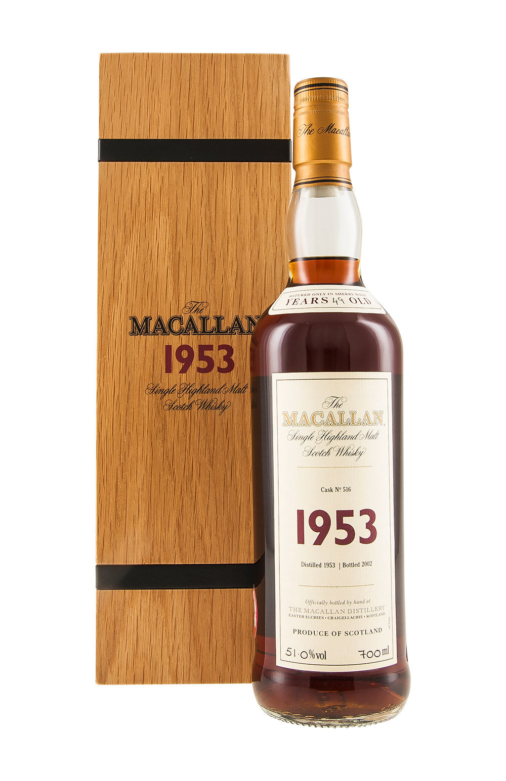 Macallan Fine and Rare 49 Year Old Cask 516 1953