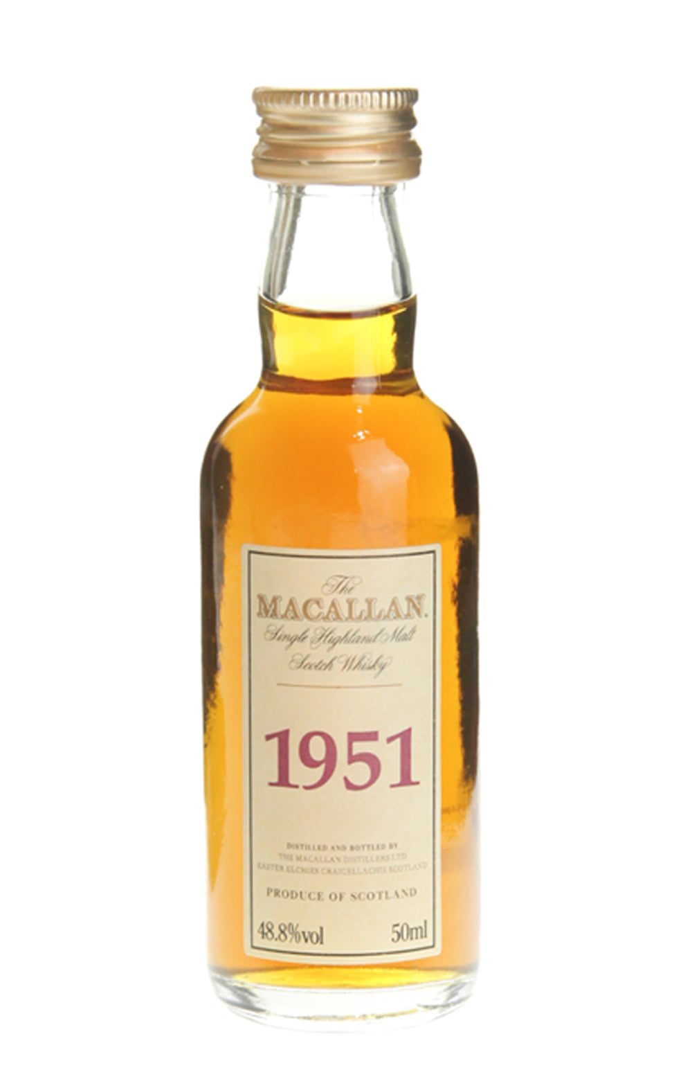 Macallan Vintage Miniature 1951