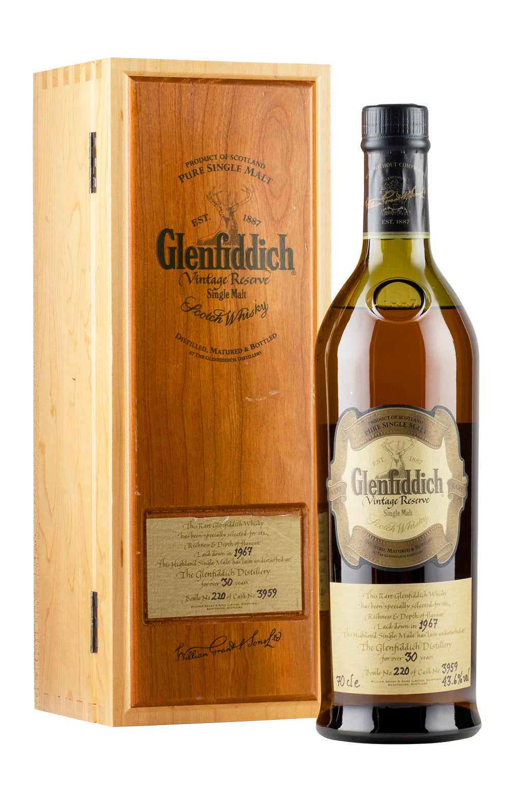 Glenfiddich 30 Year Old Vintage Reserve 1967