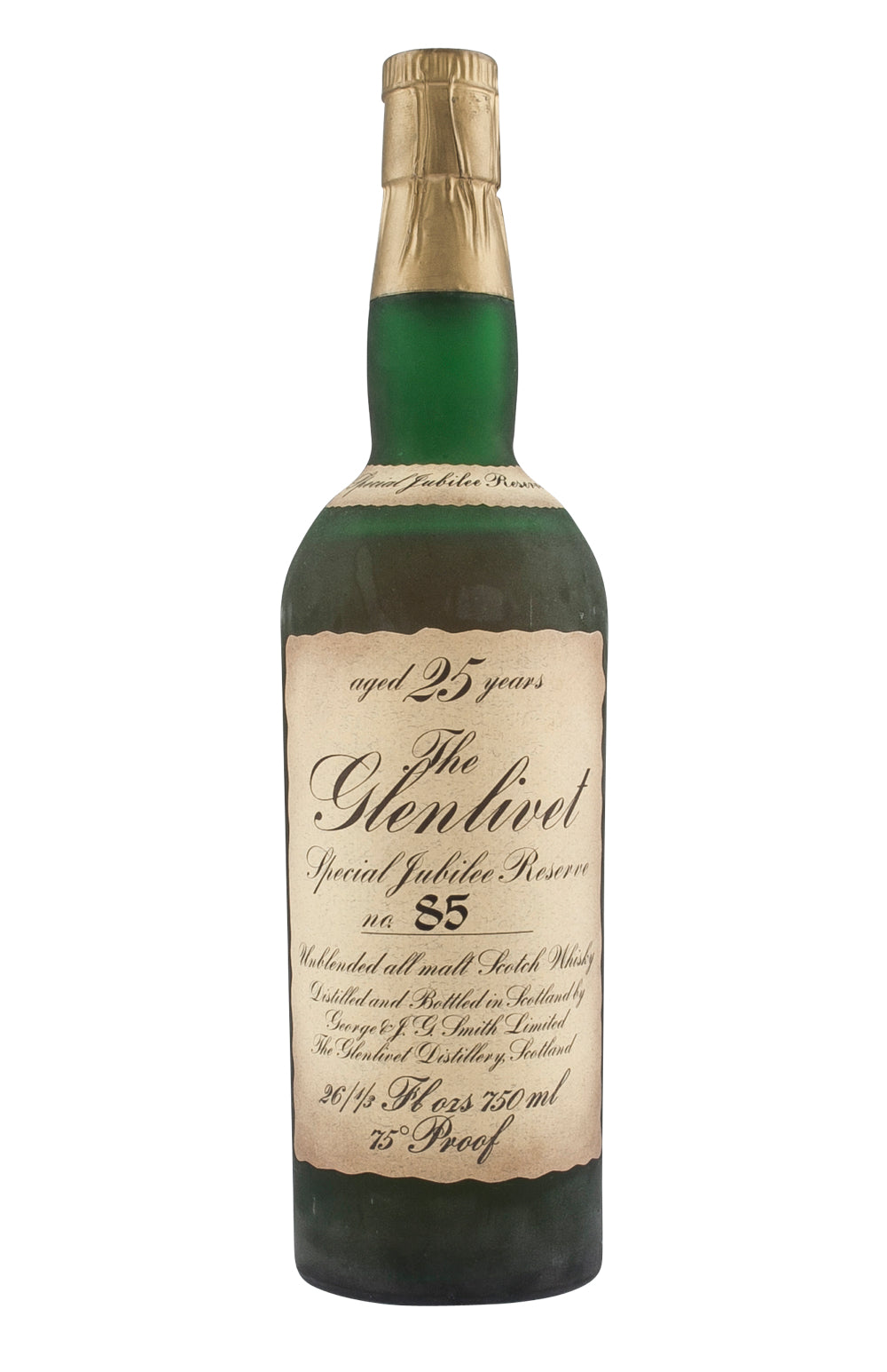 Glenlivet 25 Year Old Special Jubilee Reserve (Low fill