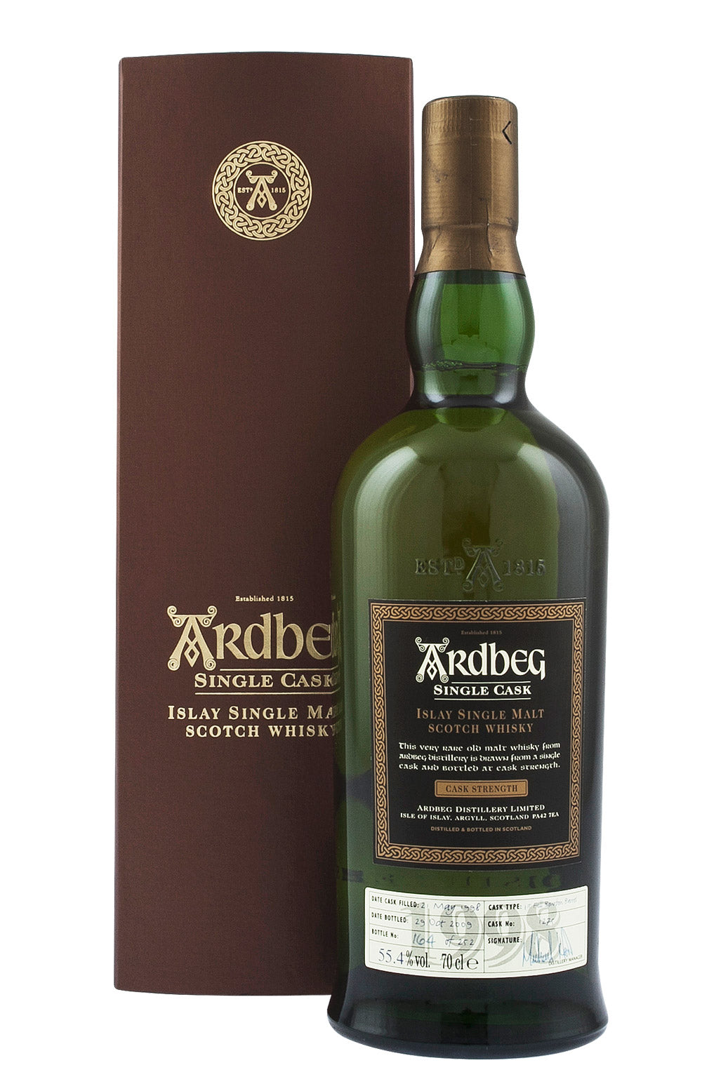 Ardbeg 11 Year Old Single Bourbon Barrel 1275 1998