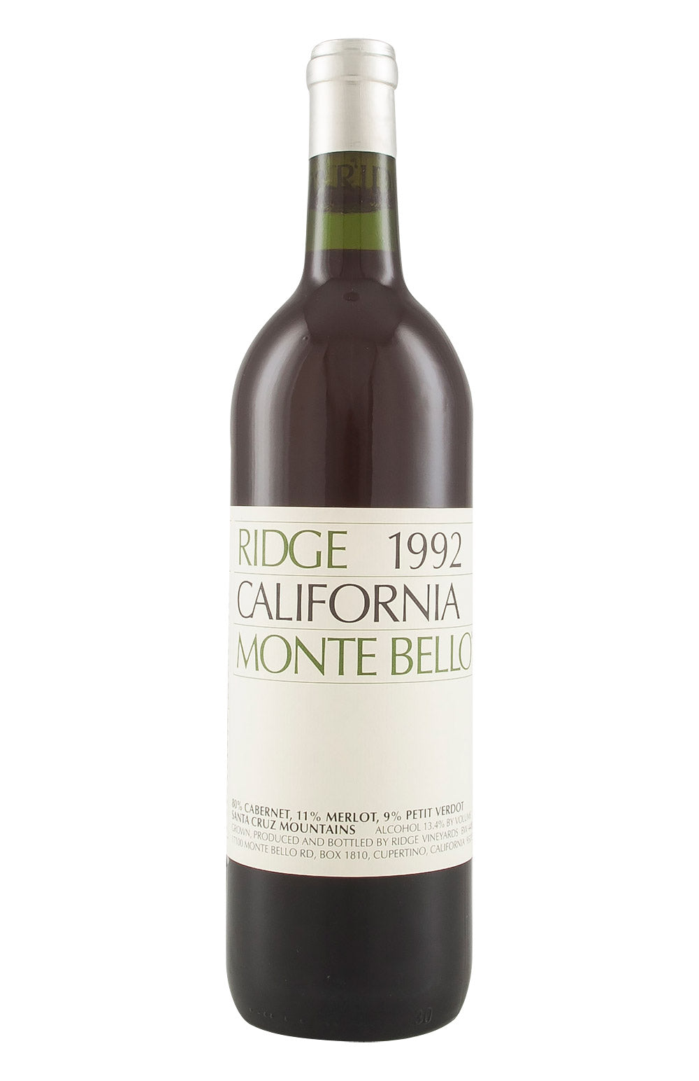 Ridge Monte Bello Cabernet Sauvignon 1992