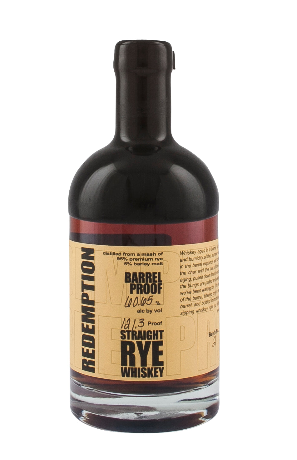 Redemption 6 Year Old Rye Batch 2