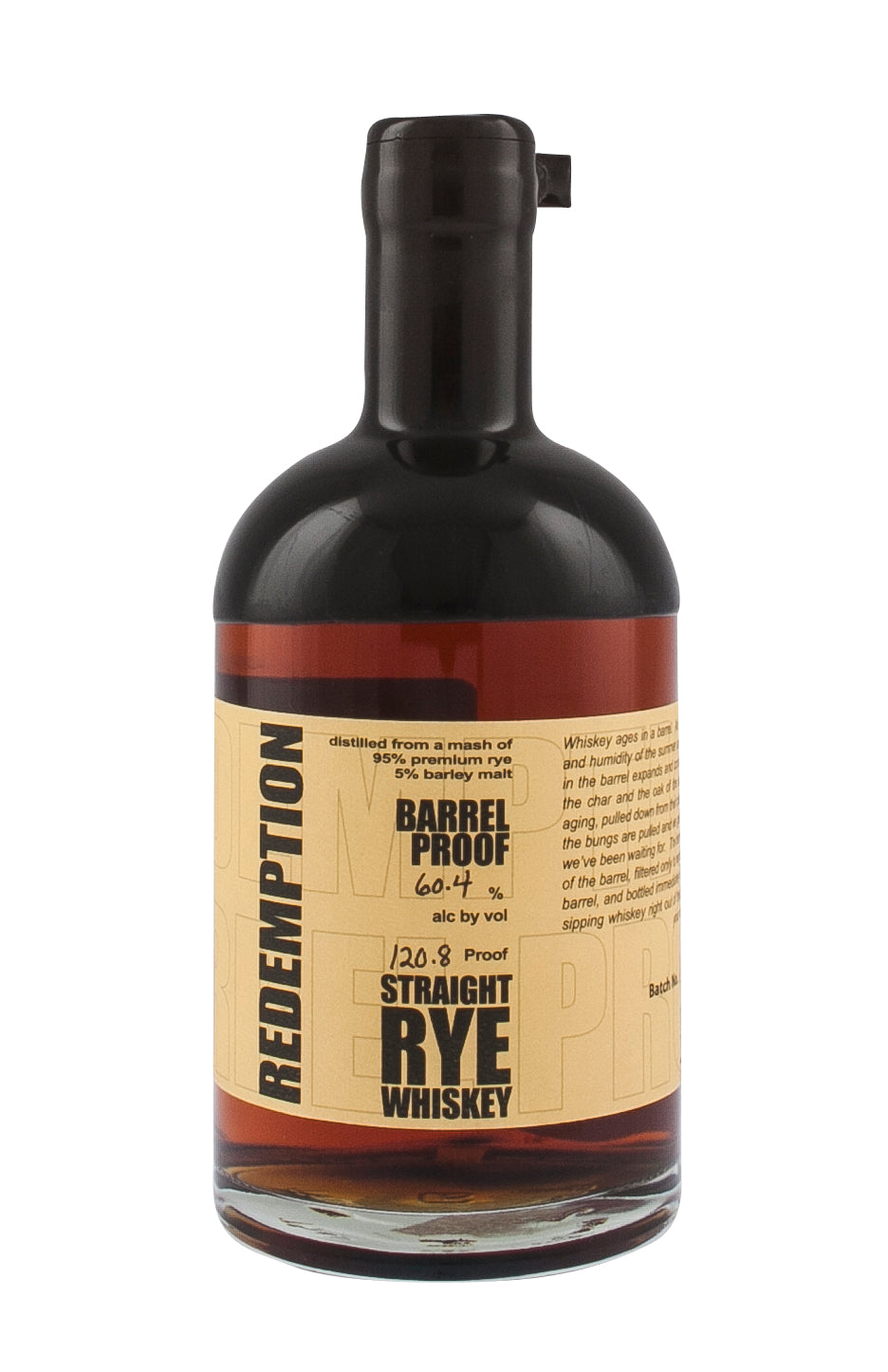 Redemption 6 Year Old Rye Batch 1