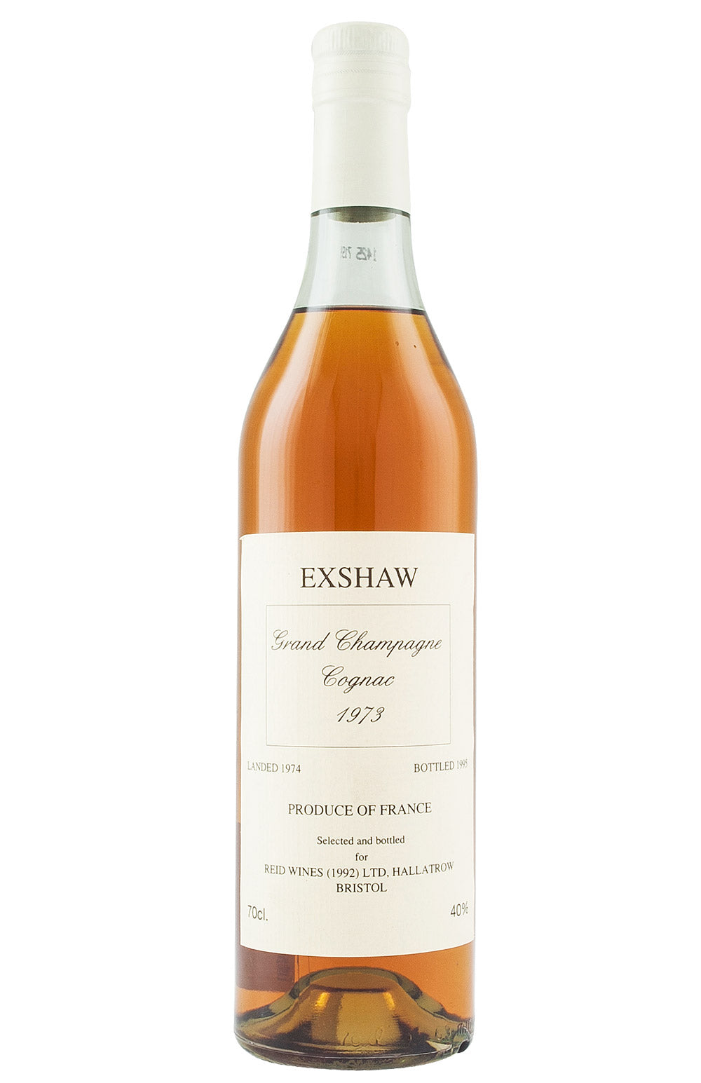 Exshaw Grande Champagne Cognac 1973