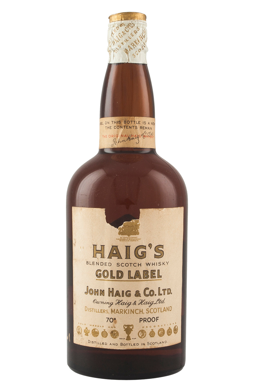 Haig Gold Label Pre 1952 Bottling