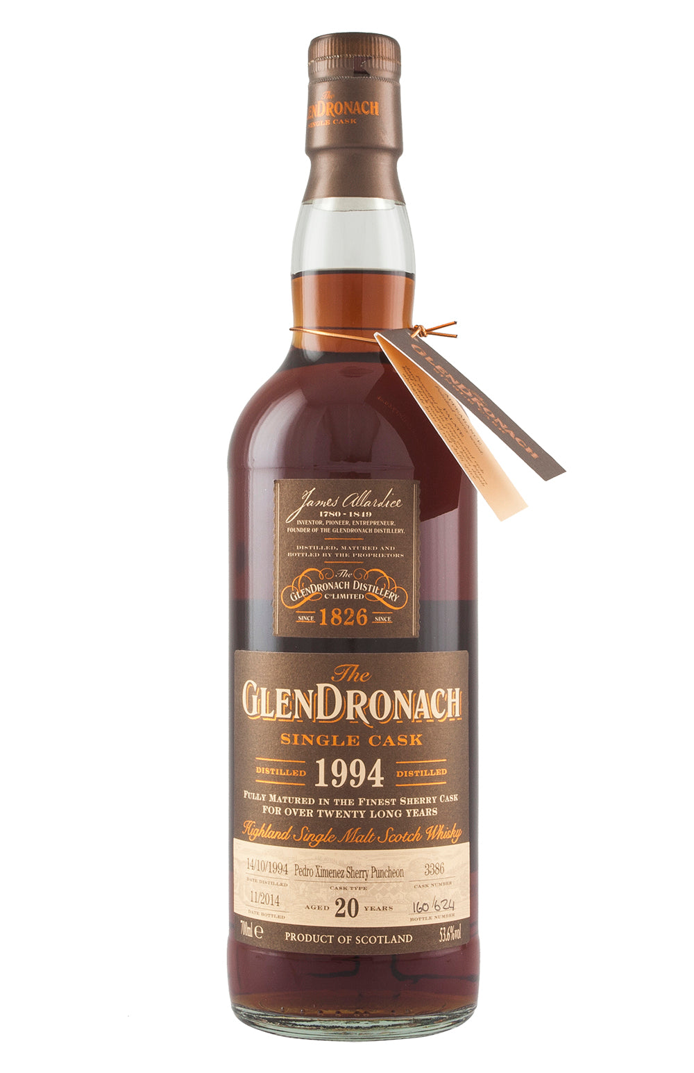 Glendronach 20 Year Old Cask 3386 Batch 11 1994