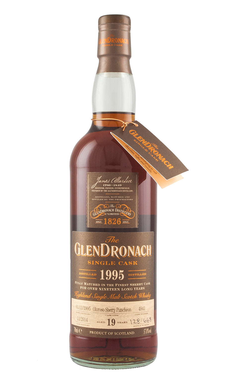 Glendronach 19 Year Old Cask 4941 Batch 11 1995
