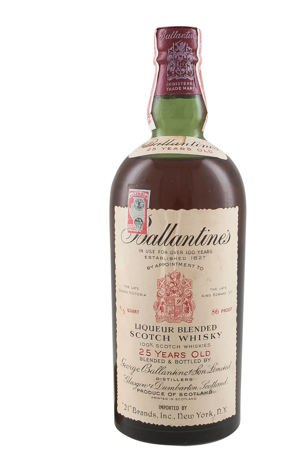 Ballantine`s 25 Year Old c. 1950s