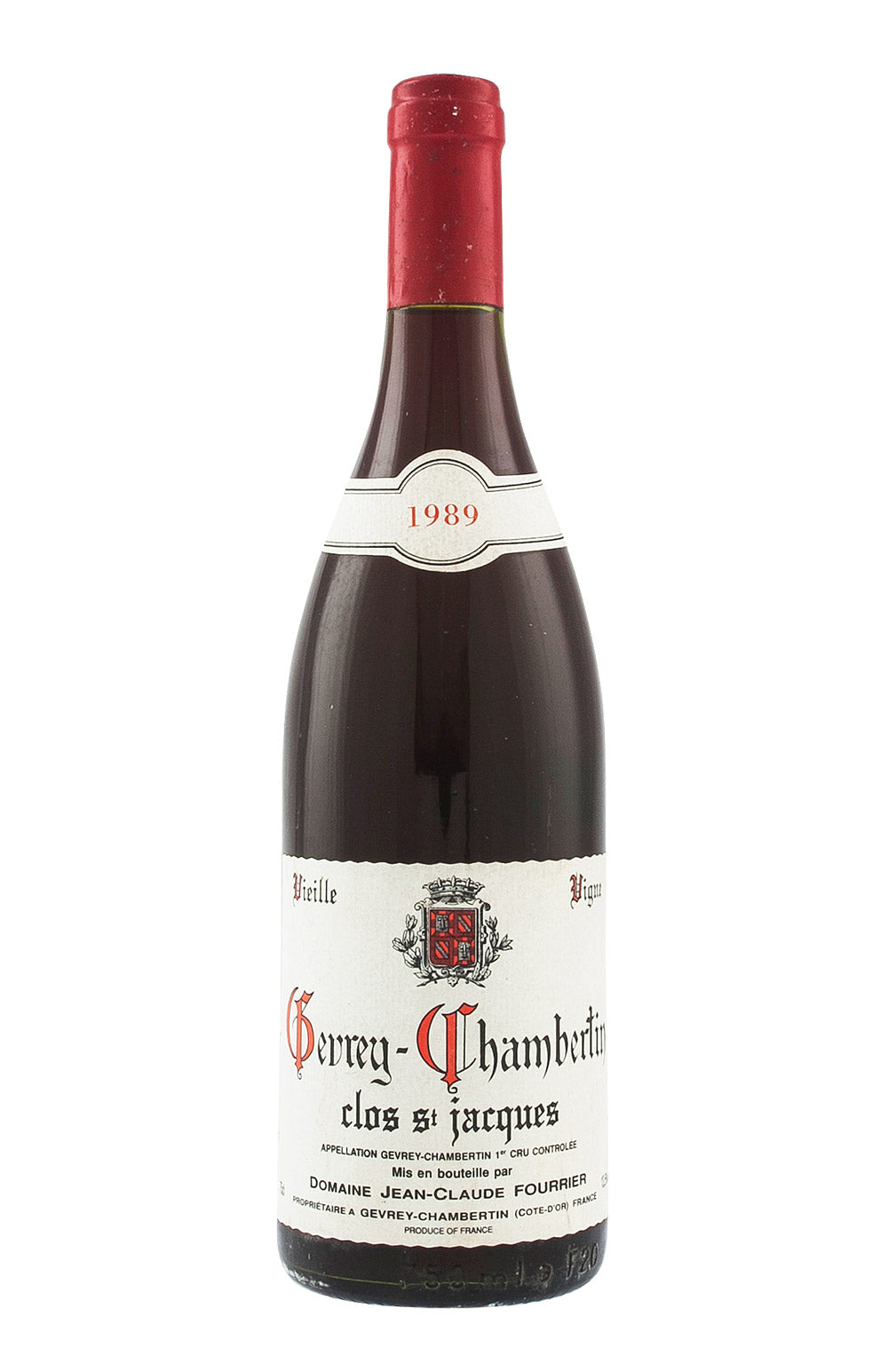 Gevrey Chambertin Clos St Jacques Domaine Fourrier 1989