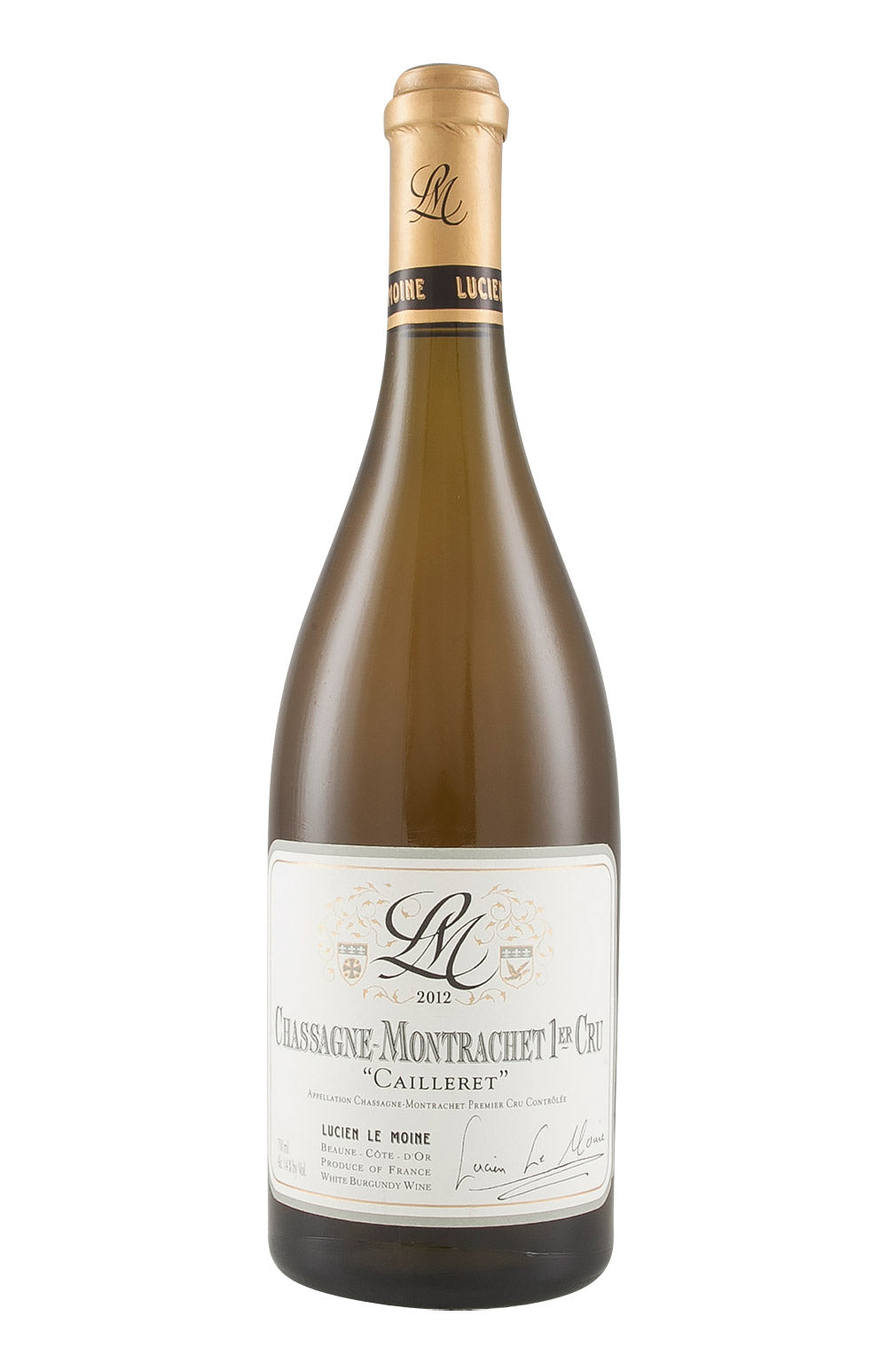 Chassagne Montrachet Cailleret Lucien Le Moine 2012