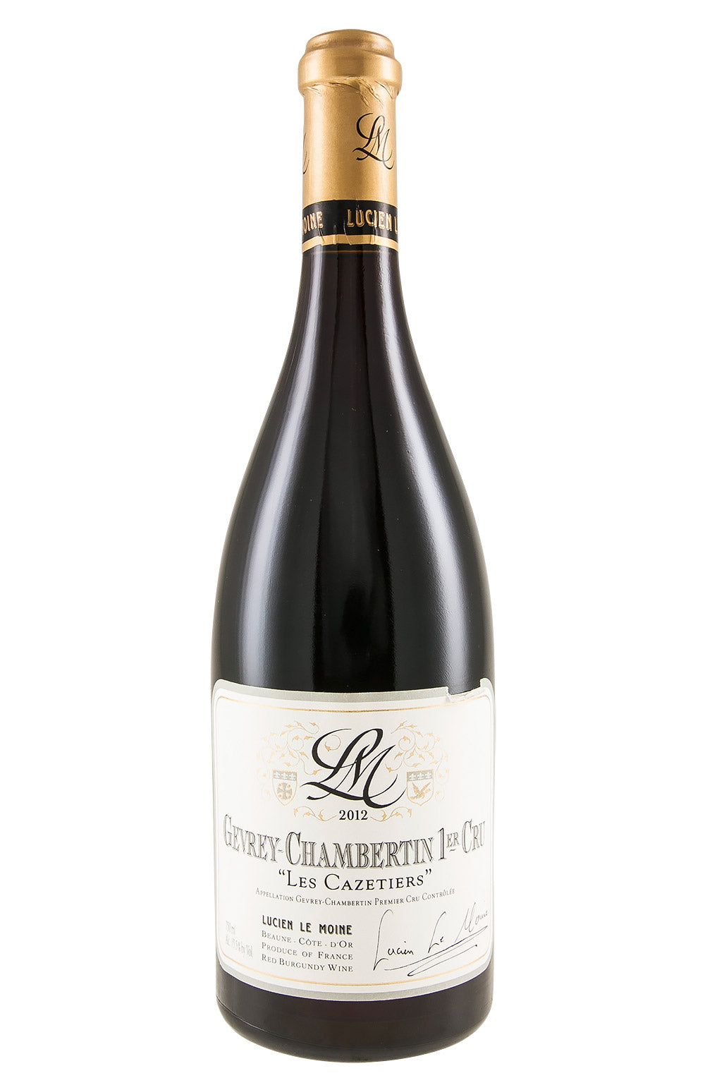 Gevrey Chambertin Les Cazetiers Lucien Le Moine 2012