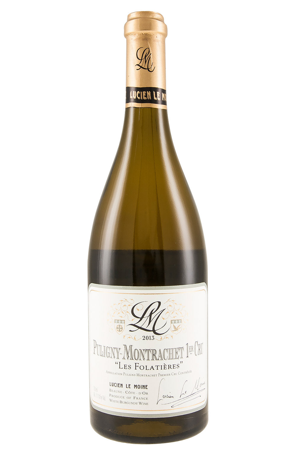 Puligny Montrachet Les Folatieres Lucien Le Moine 2013