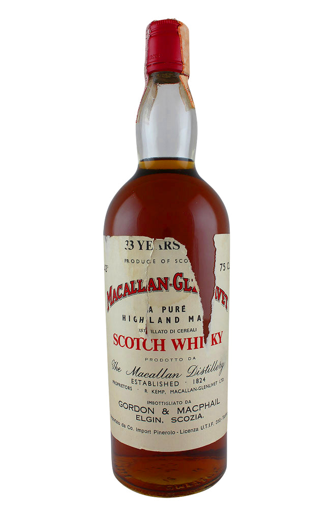 Macallan Glenlivet 33 Year Old for Pinerolo Gordon & MacPhail (Torn label)