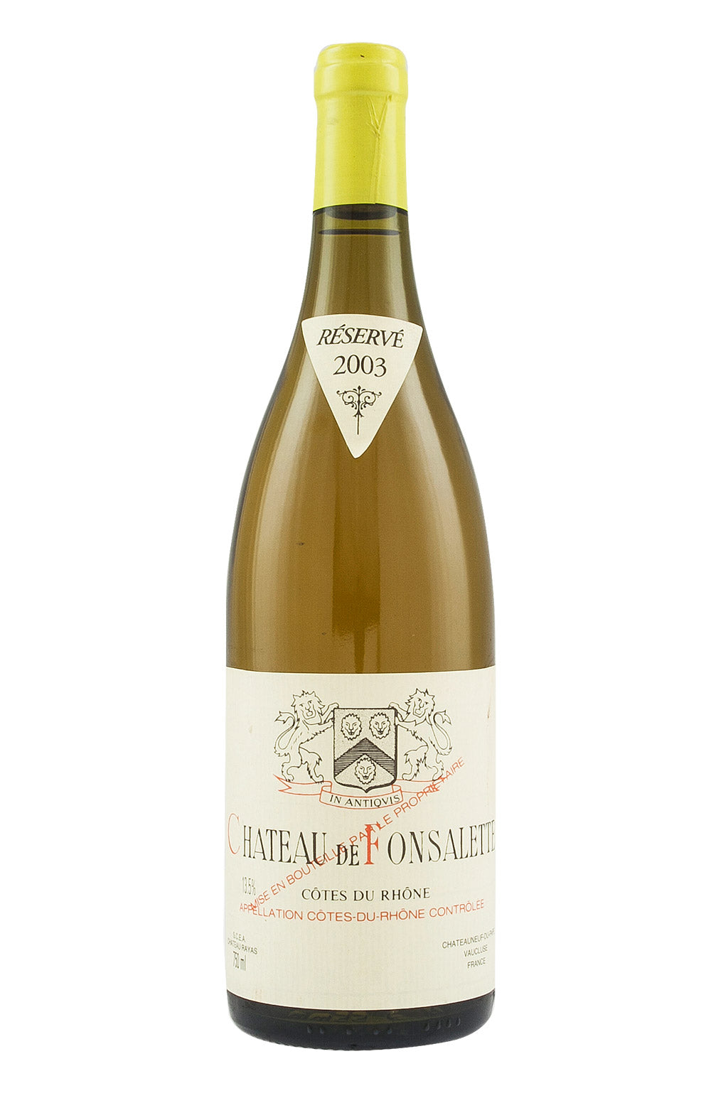 Cotes du Rhone Blanc Chateau de Fonsalette 2003