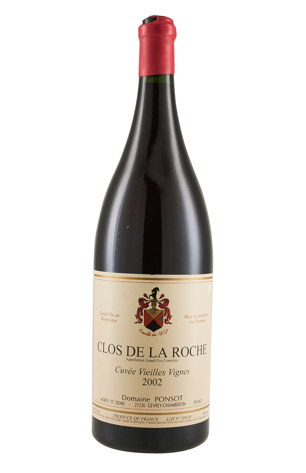 Clos de la Roche Vieilles Vignes Domaine Ponsot 300cl 2002