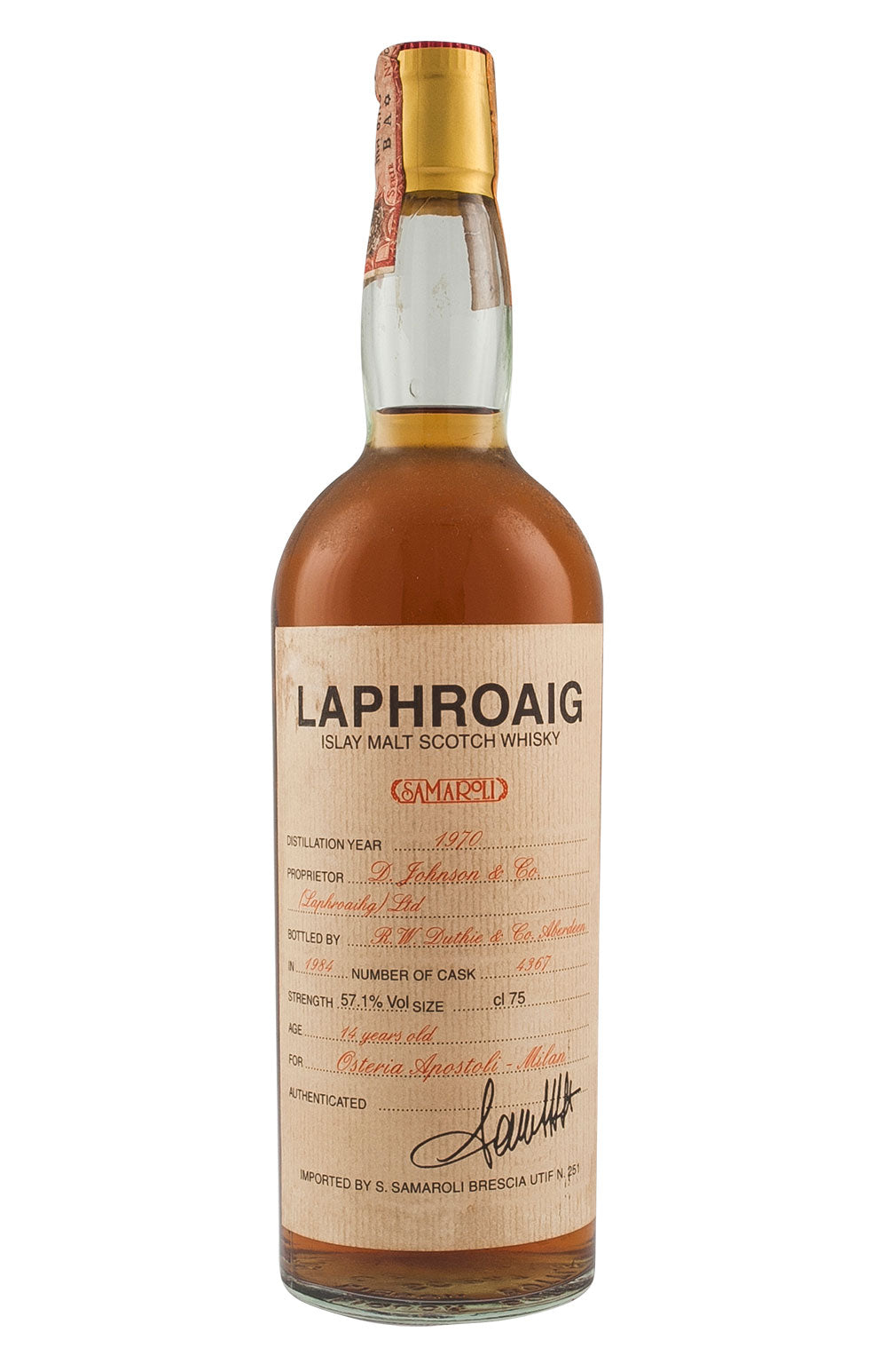 Laphroaig Apostoli 1970