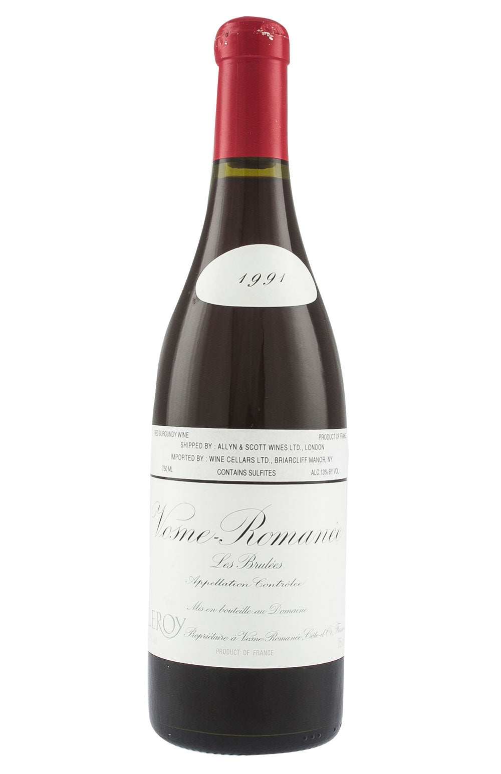 Vosne Romanee Les Brulees Domaine Leroy 1991