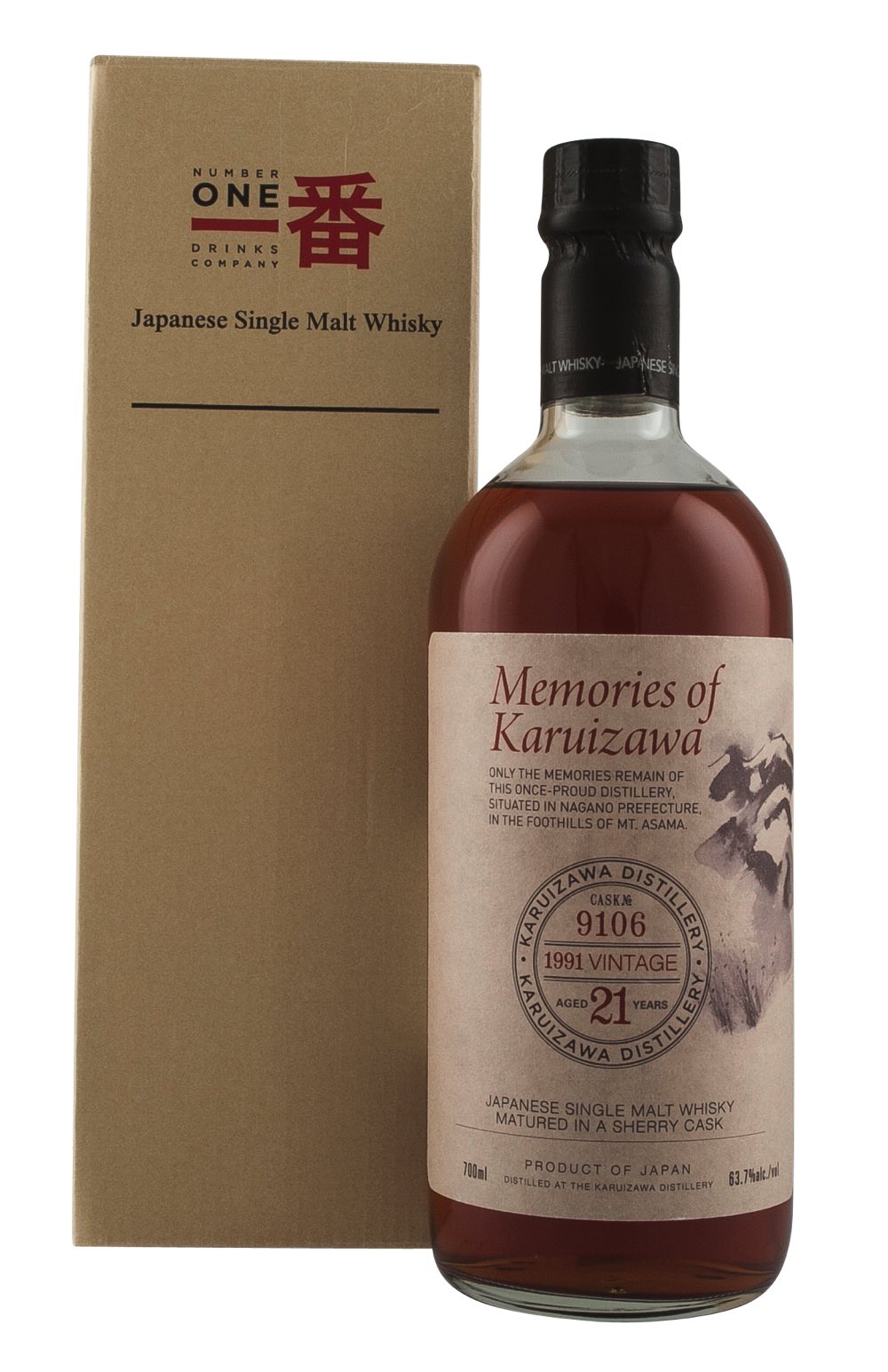 Karuizawa 21 Year Old Memories of Karuizawa Cask 9106 1991