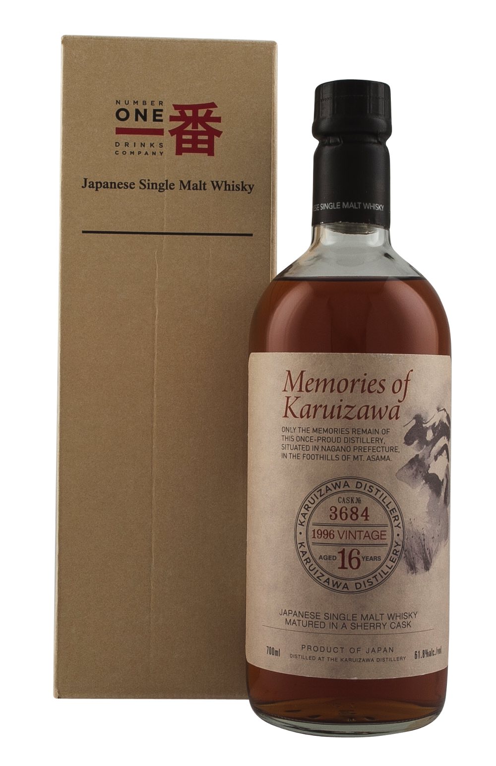 Karuizawa 16 Year Old Memories of Karuizawa Cask 3684 1996