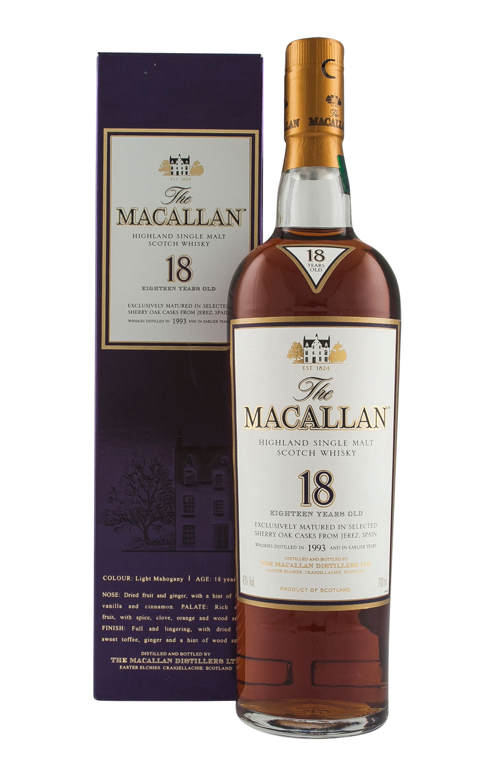 Macallan 18 Year Old Sherry Oak 1993
