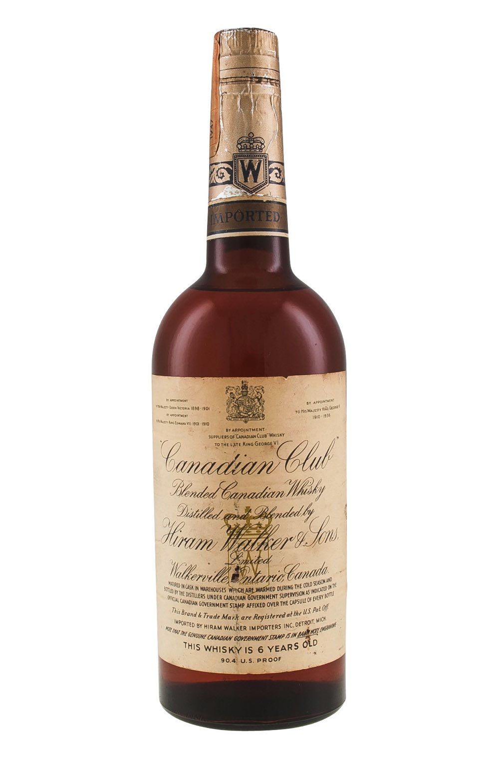 Canadian Club 6 Year Old c. 1940s