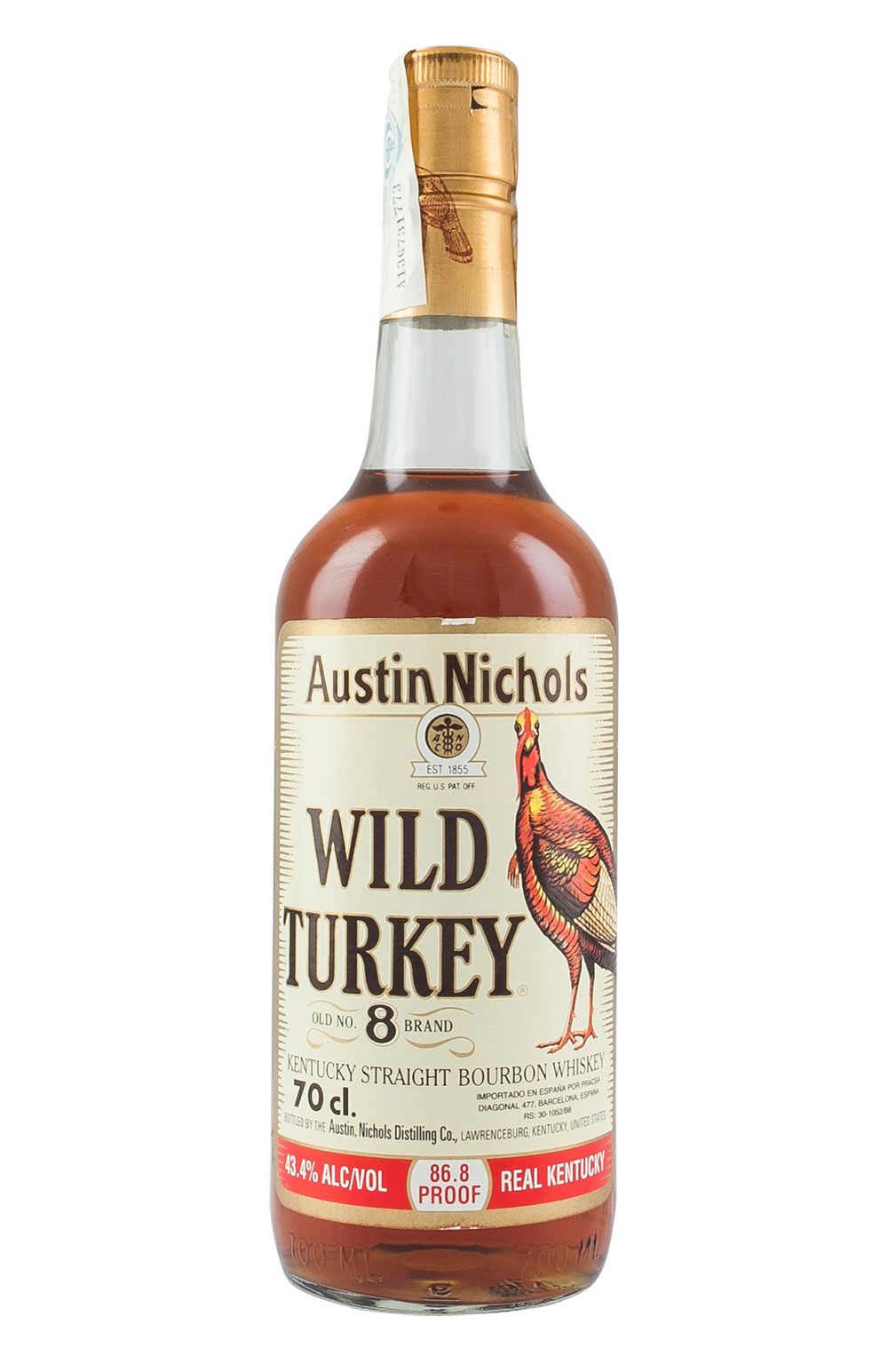 Wild Turkey 8 Year Old 86.8 Proof c. 1990s