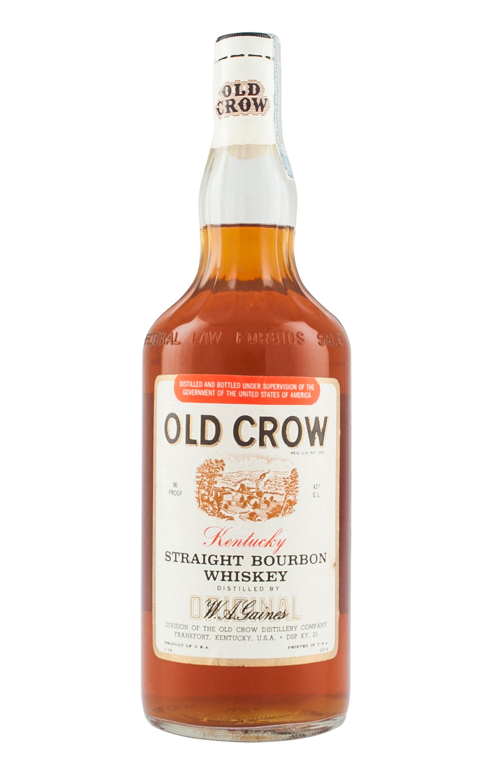 Old Crow Kentucky Bourbon c. 1960s