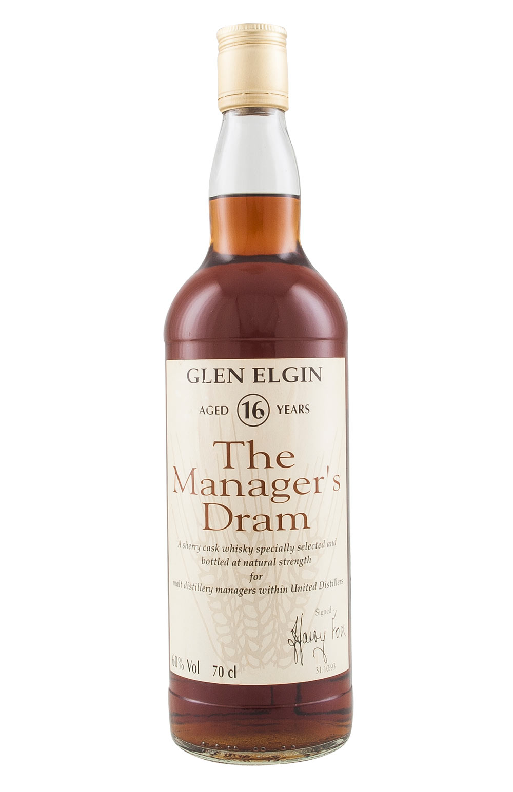Glen Elgin 16 Year Old Manager`s Dram
