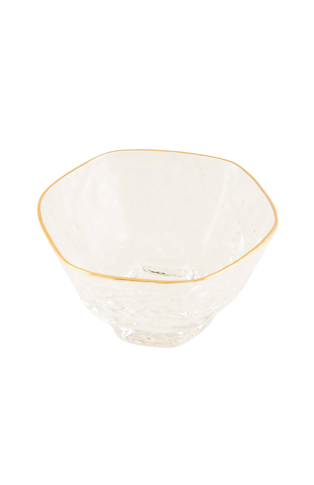 Gold Lined Crystal Sake Cup