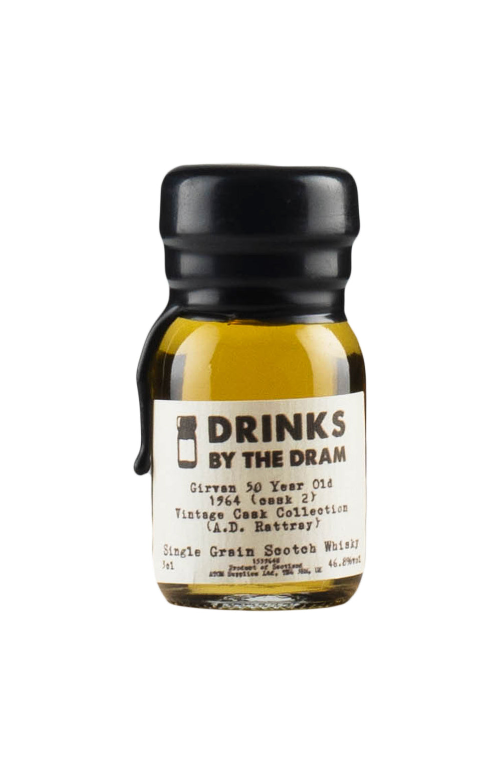 Girvan Vintage Cask Collection A D Rattray 3cl 1964