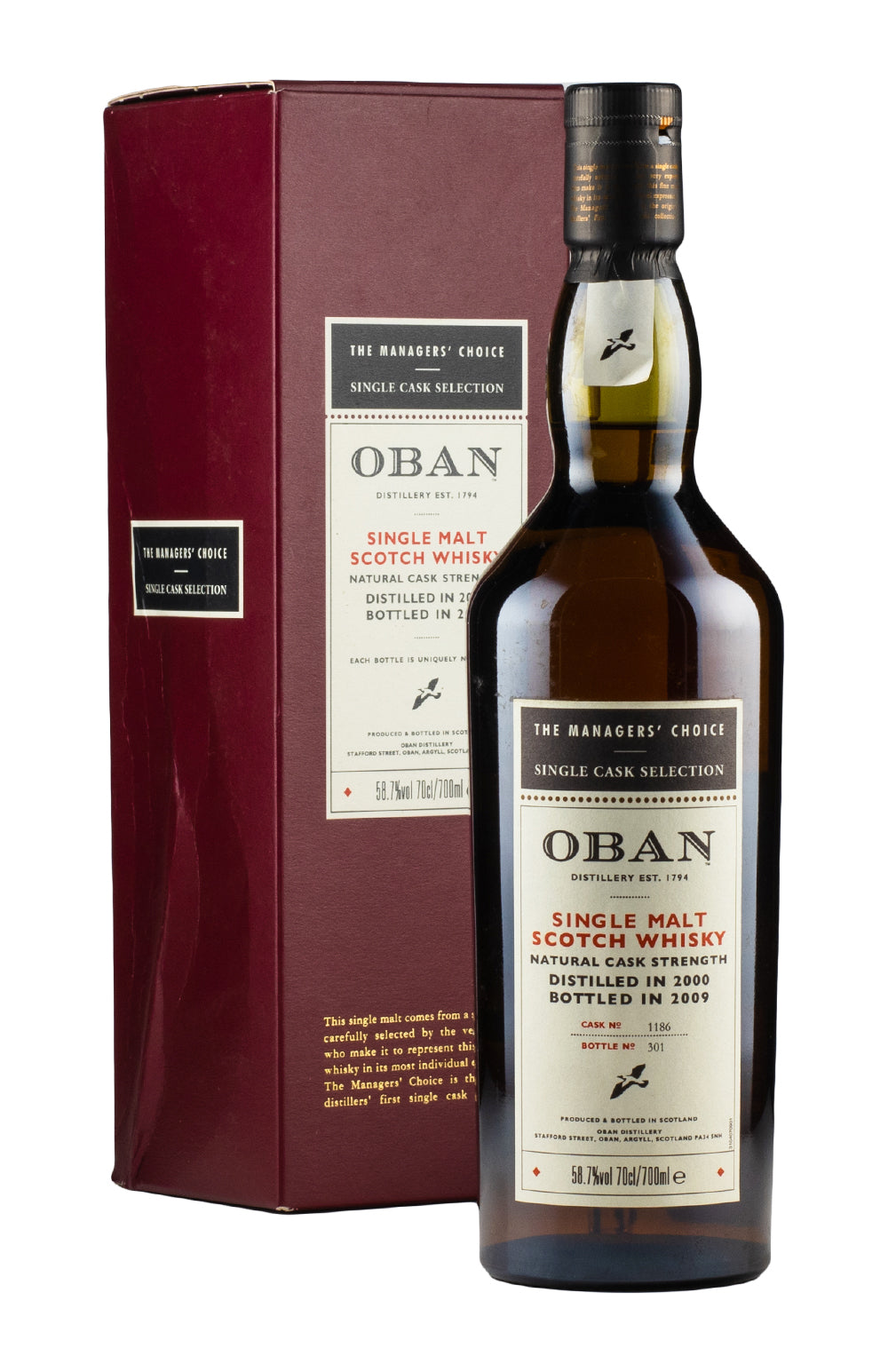 Oban 8 Year Old Manager`s Choice 2000