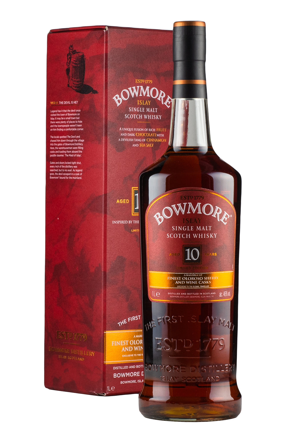 Bowmore 10 Year Old Inspired by the Devil`s Cask Series