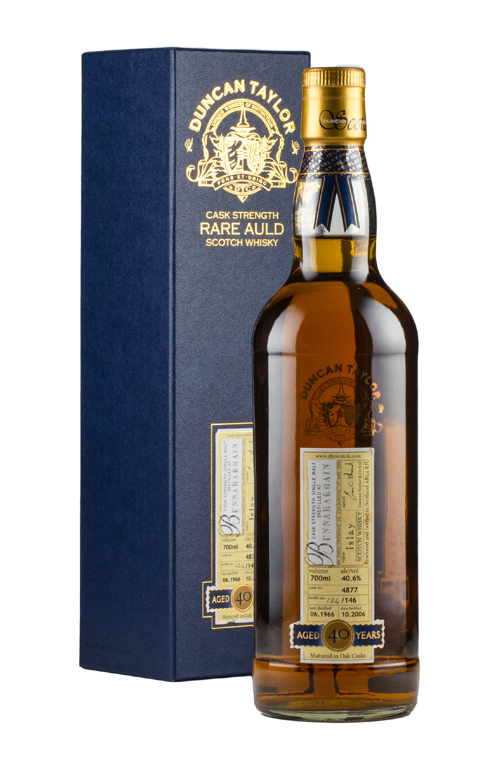 Bunnahabhain 40 Year Old Duncan Taylor Rare Auld 1966