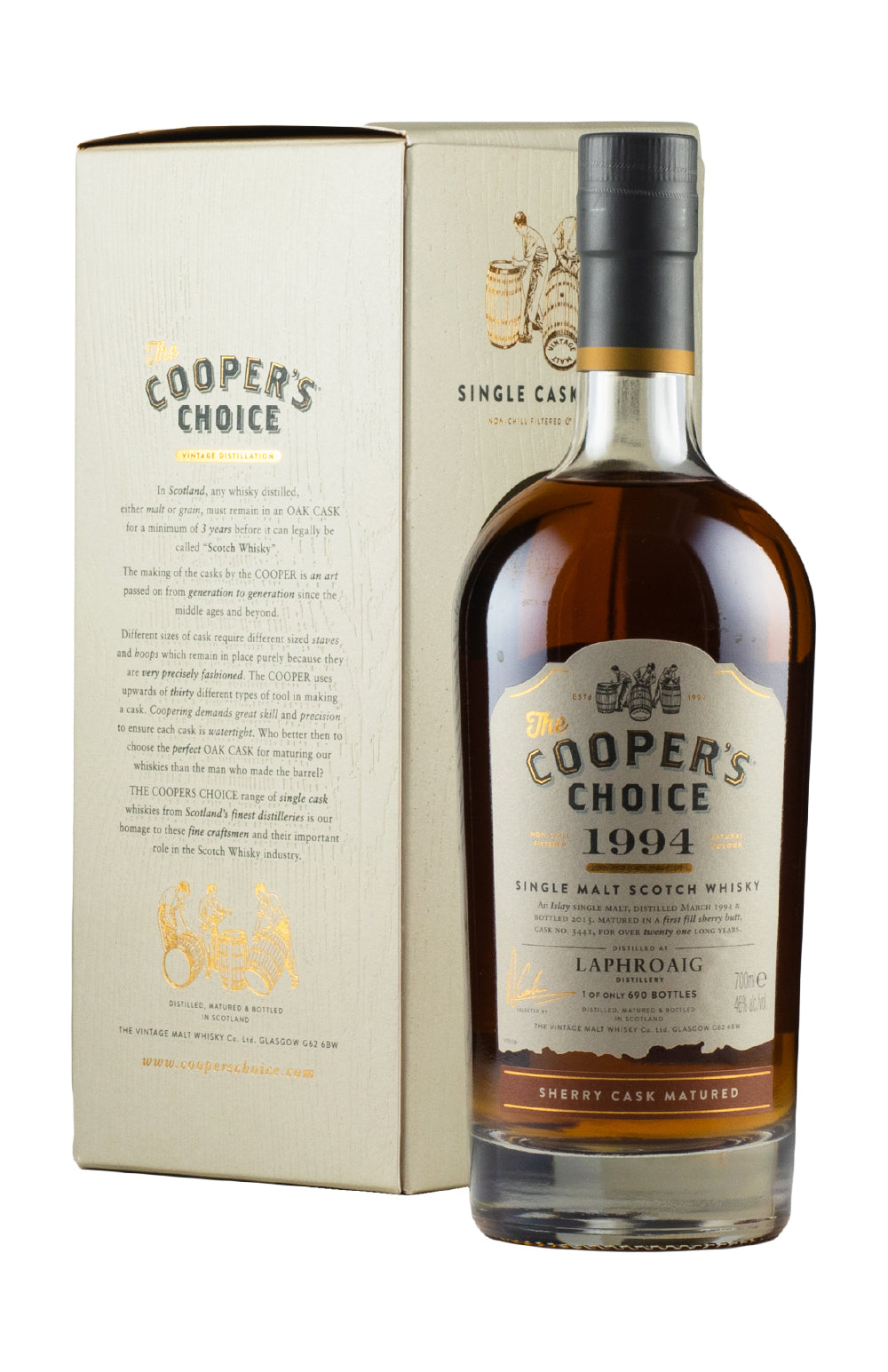 Laphroaig Cooper`s Choice Bottled 2015 1994