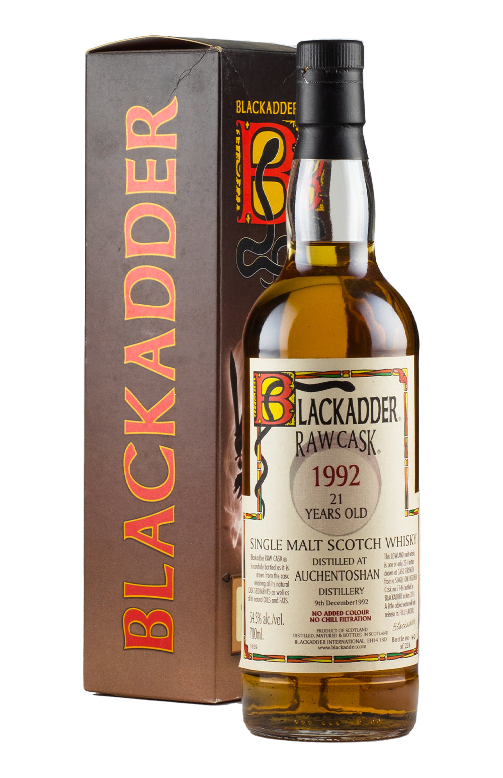 Auchentoshan 21 Year Old Blackadder Raw Cask 1992