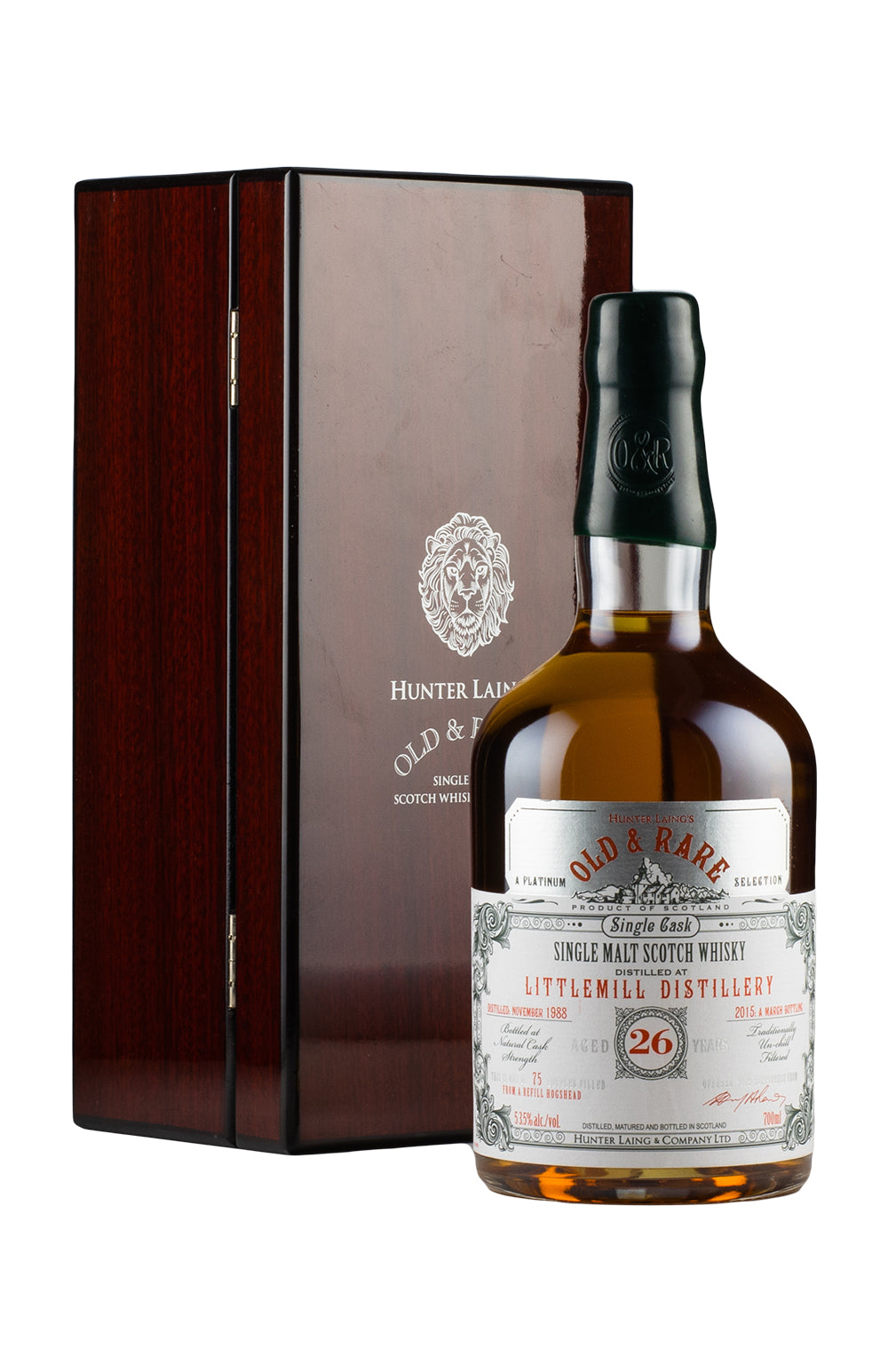 Littlemill 26 Year Old `Old and Rare` Hunter Laing 1988