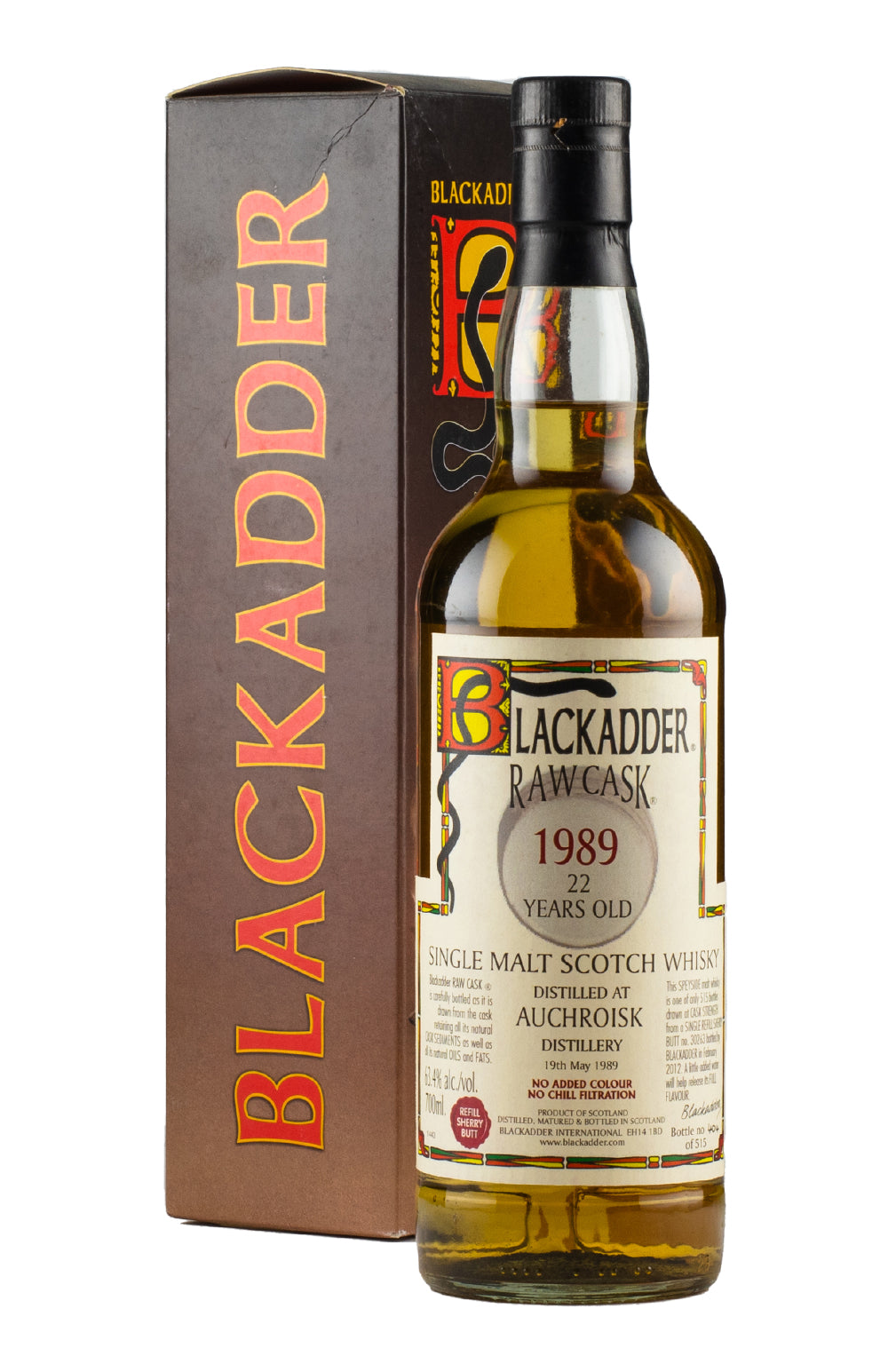 Auchroisk 22 Year Old Blackadder Raw Cask 1989