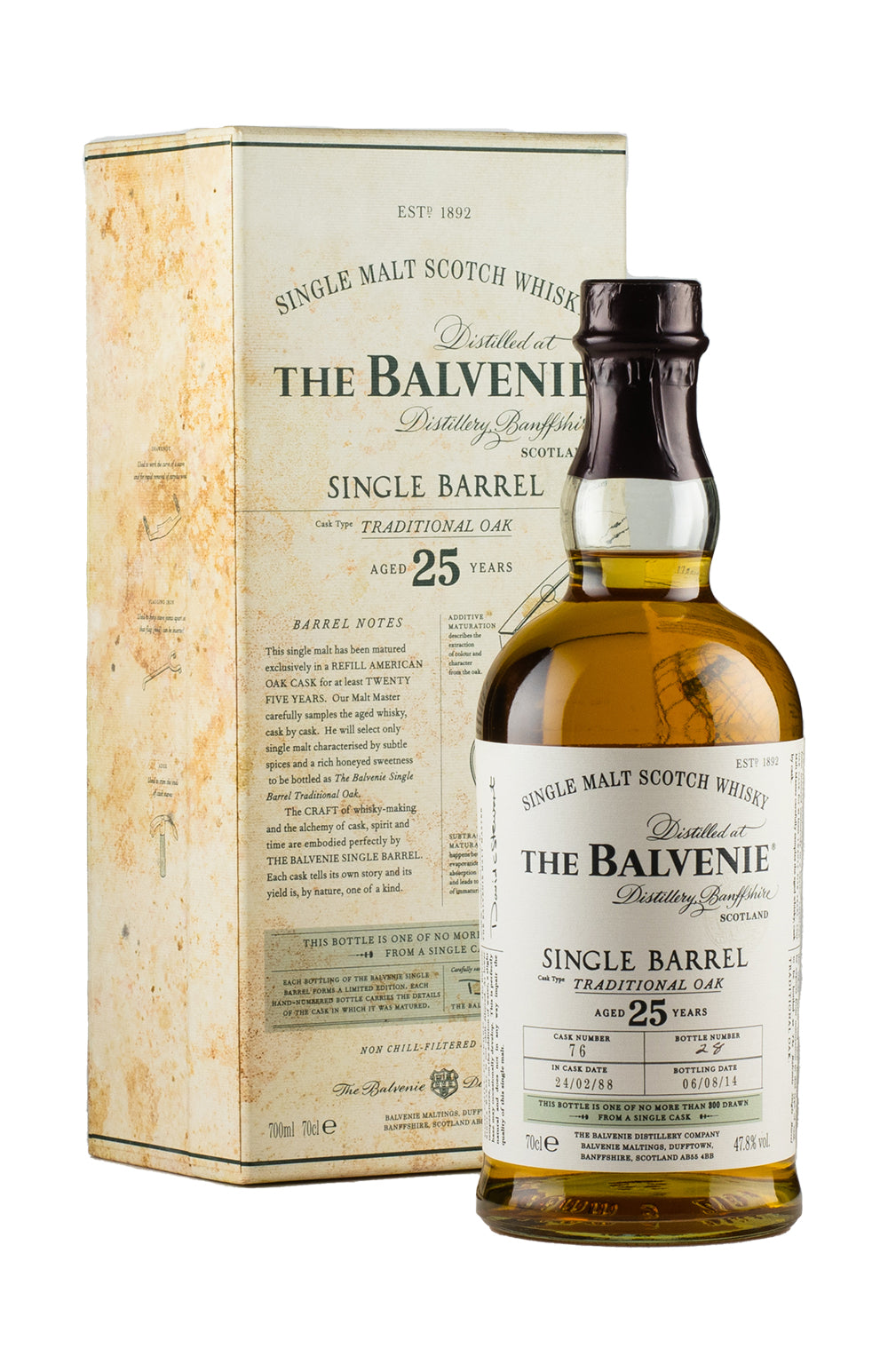 Balvenie 25 Year Old Single Barrel Cask 76 1988