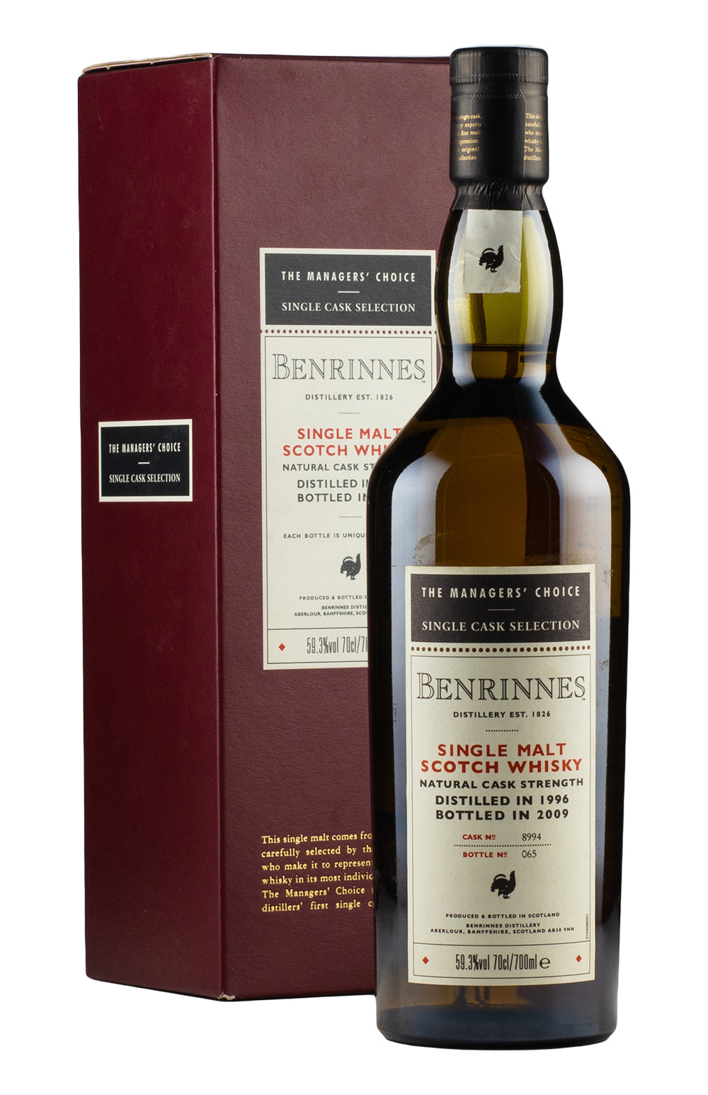 Benrinnes 12 Year Old Manager`s Choice 1996