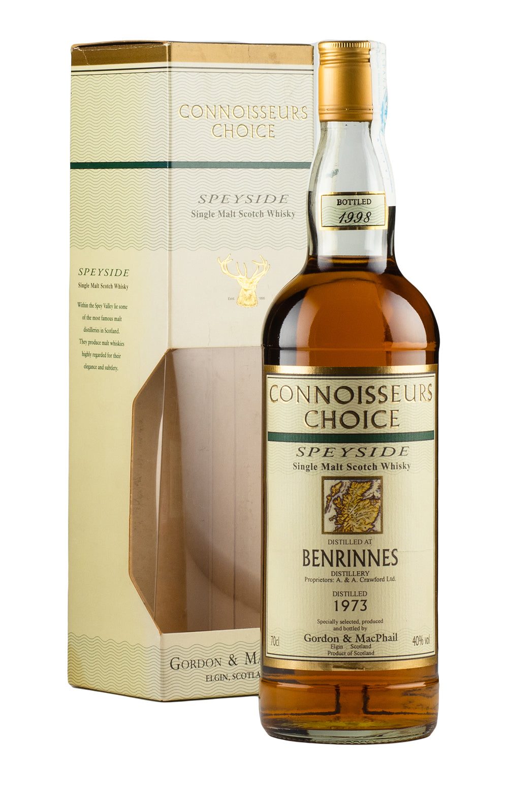 Benrinnes Connoisseurs Choice Gordon & MacPhail Bottled 1998 1973
