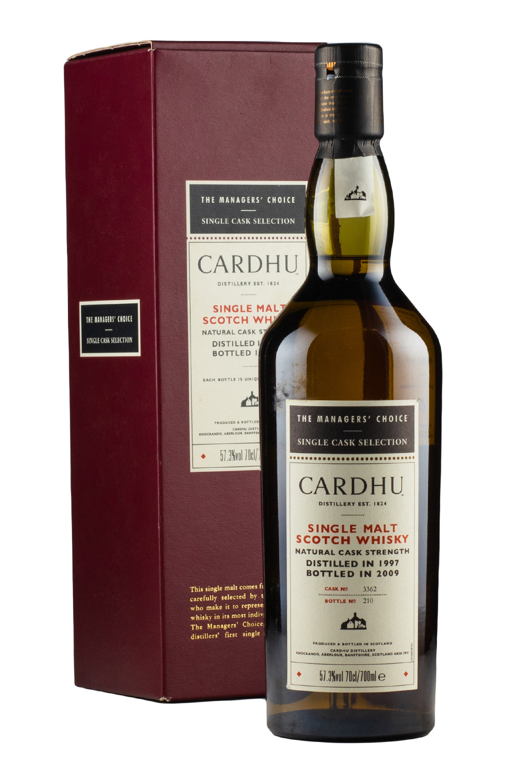 Cardhu 11 Year Old Manager`s Choice 1997