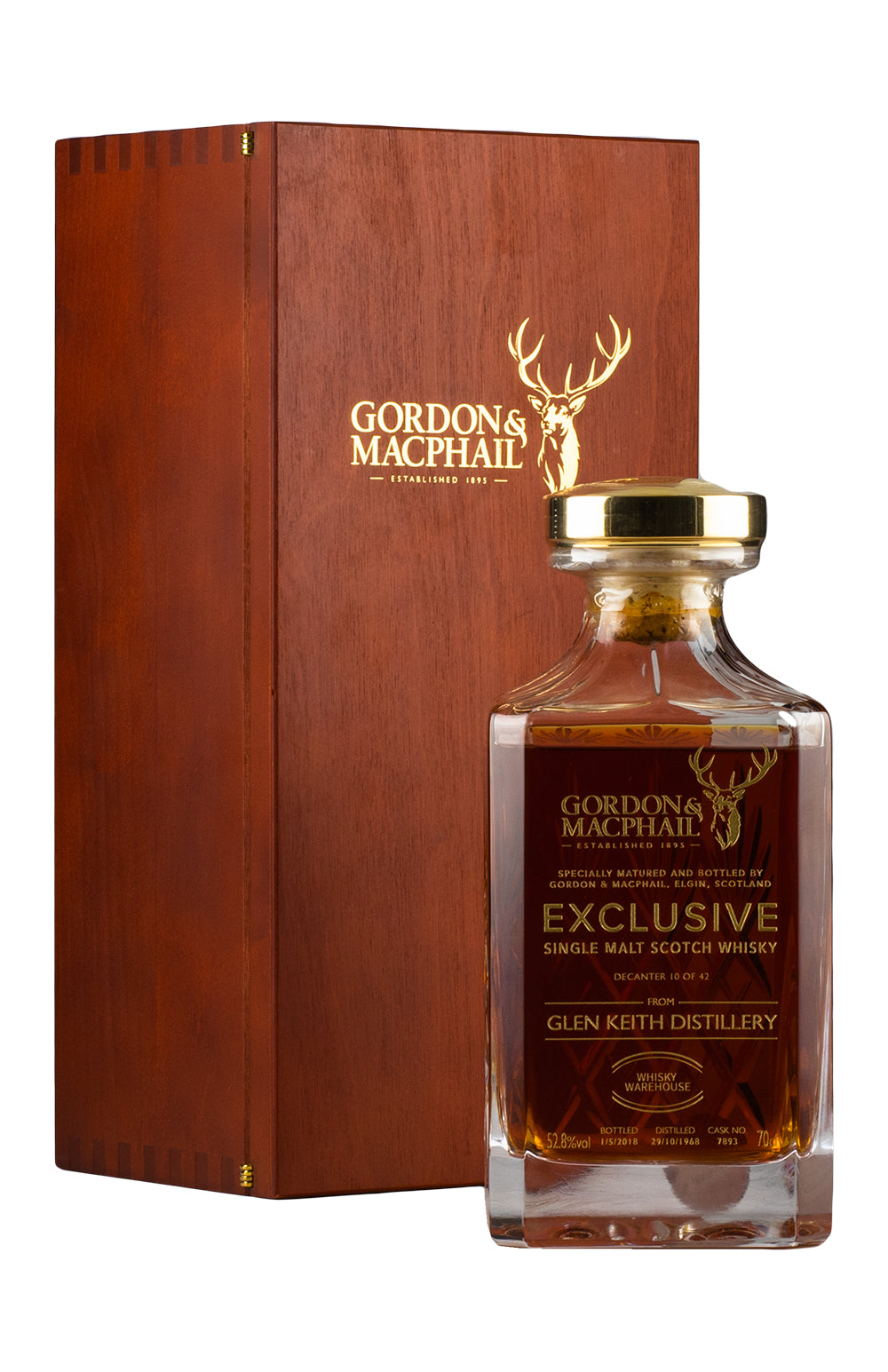 Glen Keith 49 Year Old Gordon and MacPhail `Whisky Warehouse` Exclusive 1968