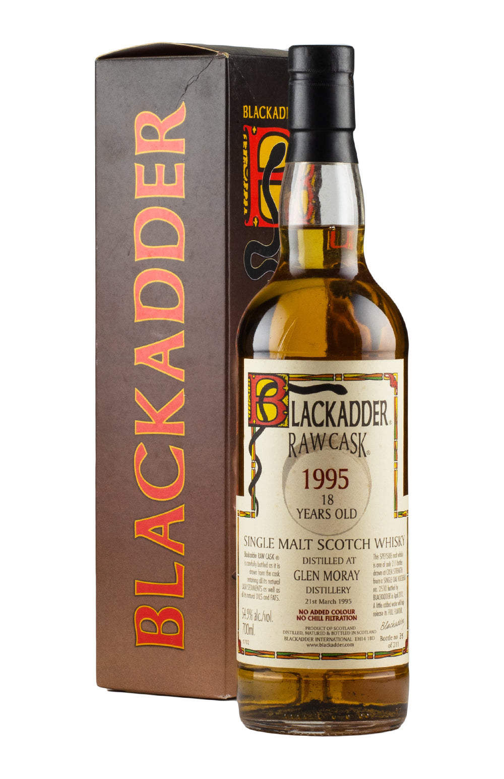 Glen Moray 18 Year Old Blackadder Raw Cask 1995