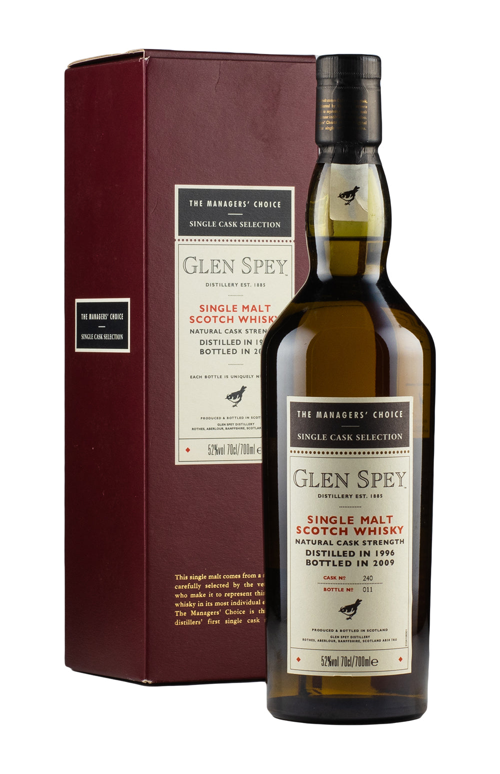 Glen Spey 13 Year Old Manager`s Choice 1996