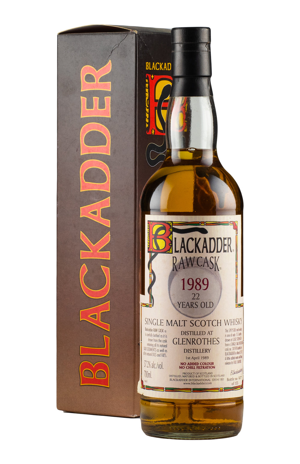 Glenrothes 22 Year Old Blackadder Raw Cask 1989