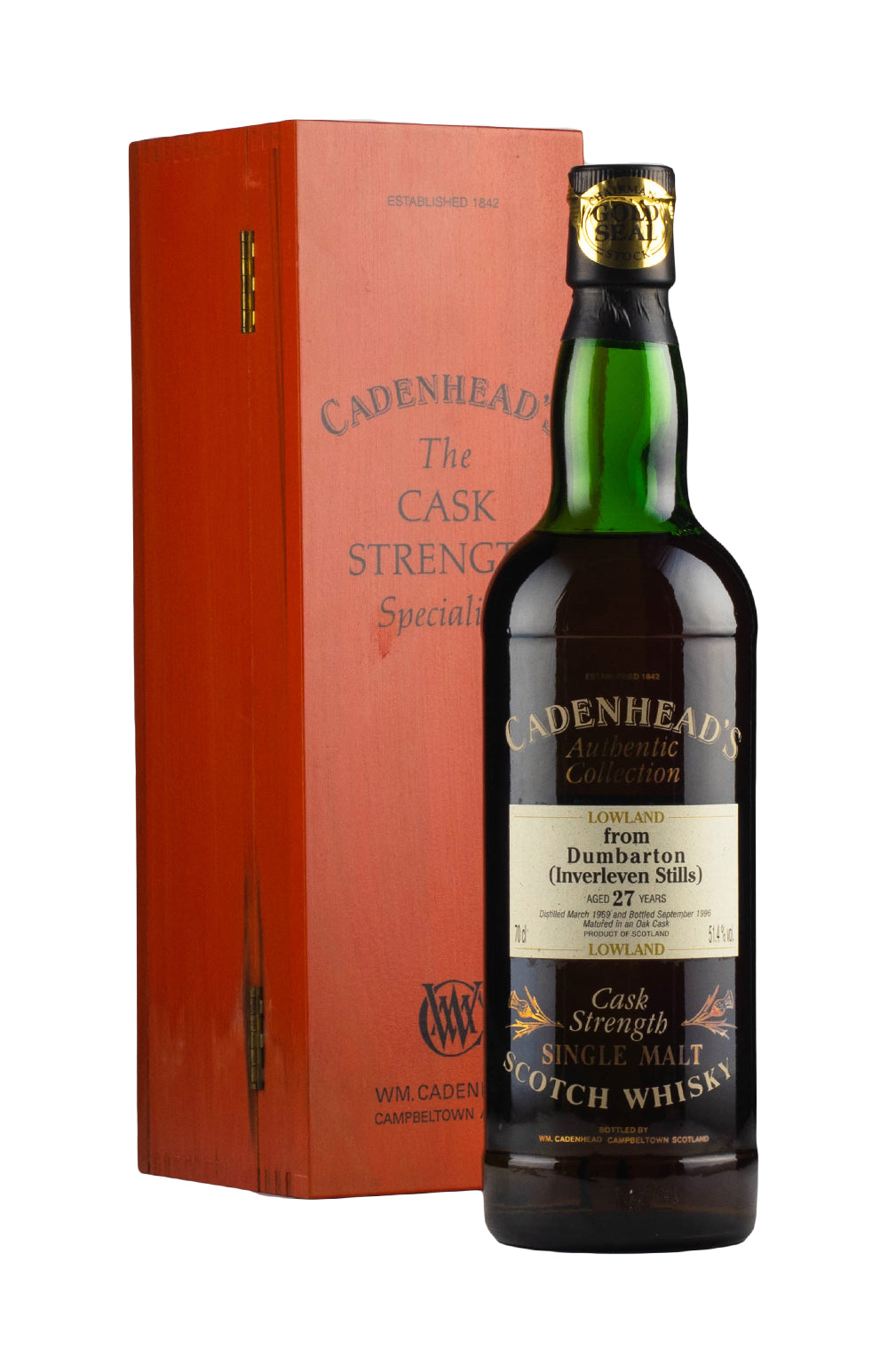 Dumbarton 27 Year Old Cadenheads 1969