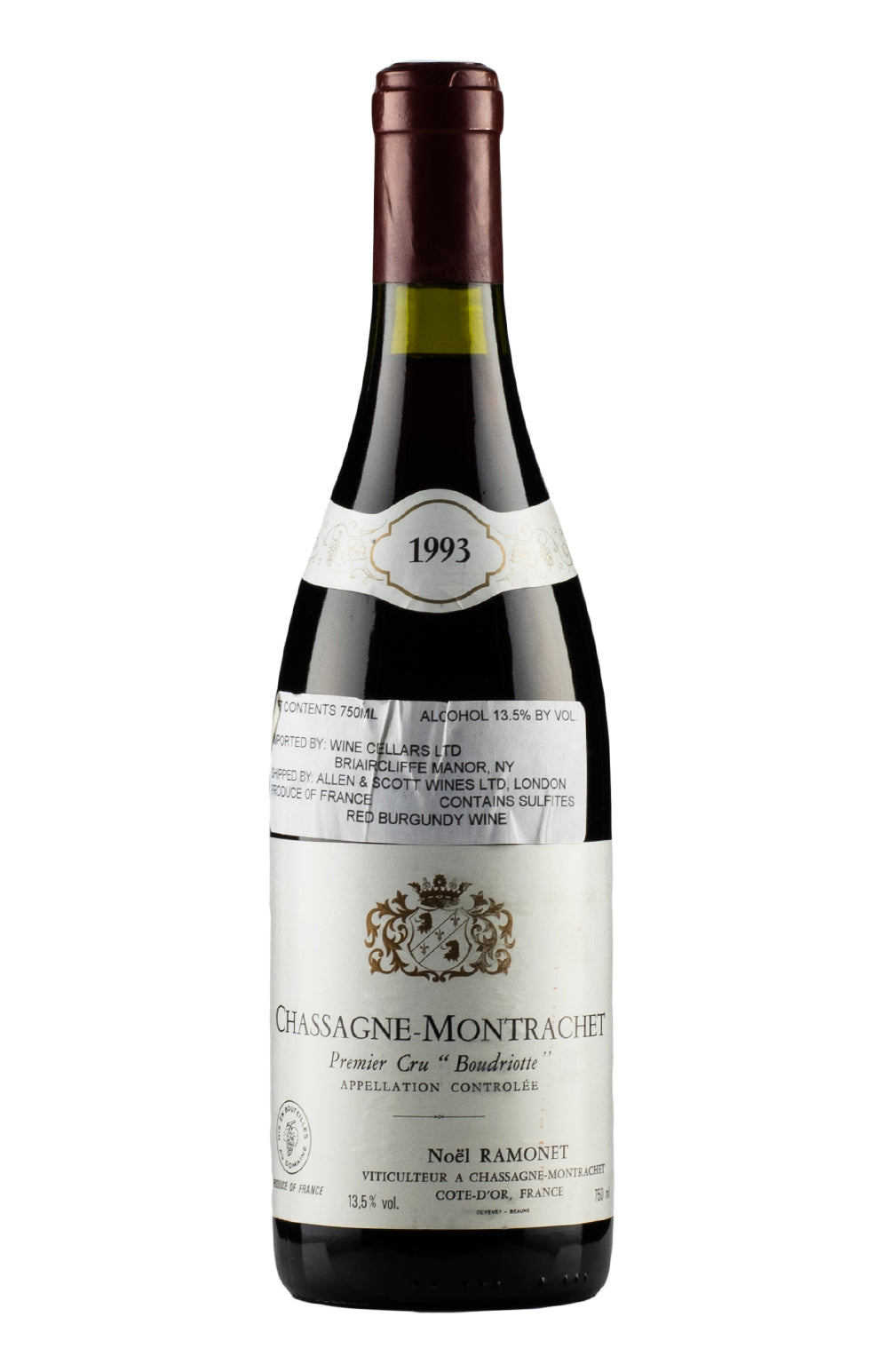 Chassagne Montrachet Rouge La Boudriotte Noel Ramonet 1993