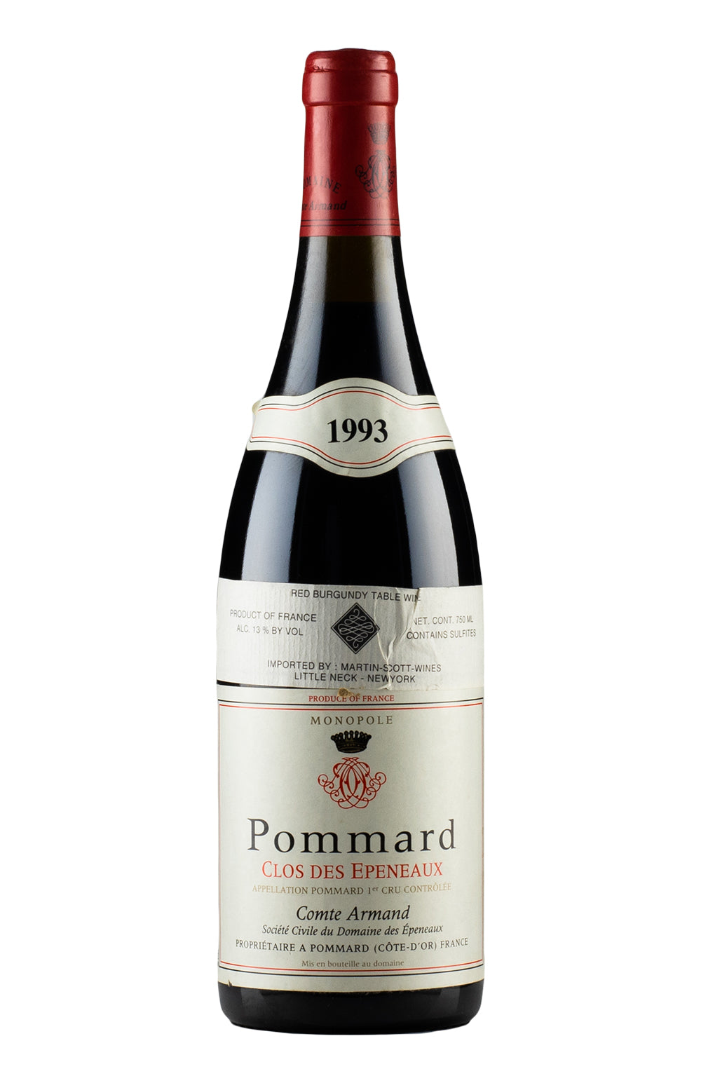 Pommard Clos des Epeneaux Comte Armand 1993